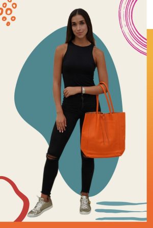 Creative Orange Purse - Retriever Leather Designs